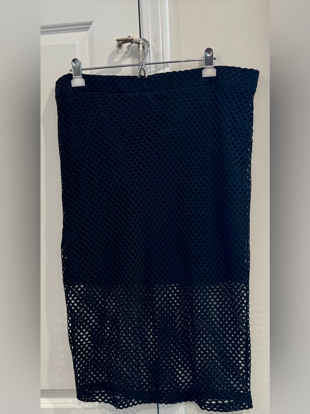 Forever 21 Black Mini Skirt with Attached Mesh / Fishnet overlay. Size 3X